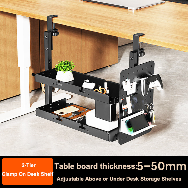 Gaming Accessories For Your Desk - Настольный органайзер-полка на 14 дюймов, 2-уровневый,