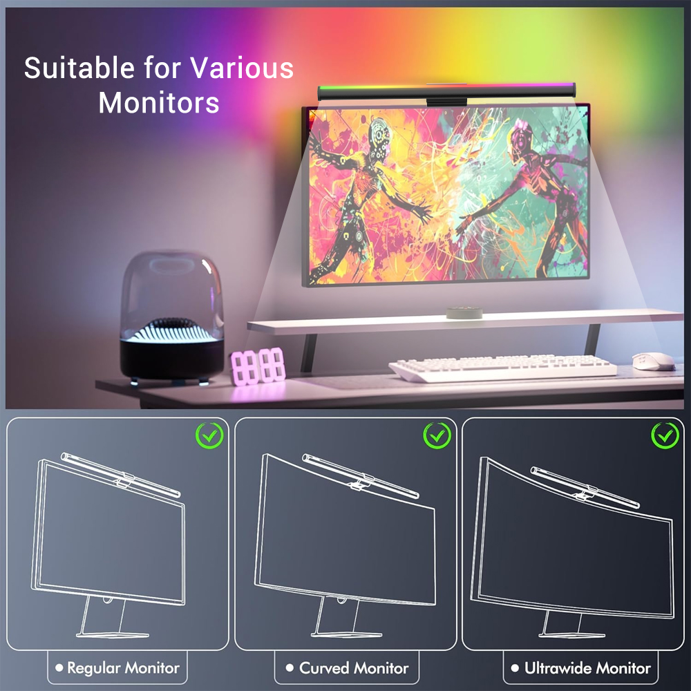 Светодиодная лампа-полоса для  – обзор и цена Gaming Accessories Wall Mount